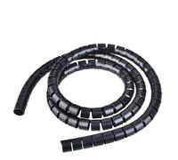 acabado de cables, Multicolor Spiral Wrap 10-40mm 1-5 meter Cable Tube Protector(Svart,ID20mm 1 Meter)