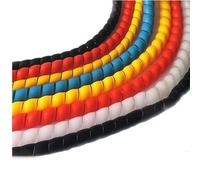 acabado de cables, Spiral Sleeve For Cable Pipe Fire Retardant Waterproof 1 meter Multicolor Multiple Sizes(White,10mm inside diameter)