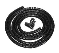 acabado de cables, Spiral Wrap For Cables And Wires Multicolor 8-25mm Inside Diameter 1-2m Length(Svart,20mm 1meter)