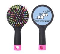 Acabado de estructura de comprobación, moléculas horm, cepillo para desenredar el cabello, base de cojín