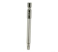 Acabado galvanizado de 75 mm para puntas de destornillador Torx que garantiza un uso y almacenamiento a largo plazo (agujero T27)