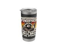 Acabado profesional The Bottle Not Me I'm Fine Raccoon Vaso térmico de acero inoxidable de doble pared
