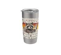 Acabado profesional The Bottle Not Me I'm Fine Raccoon Vaso térmico de acero inoxidable de doble pared