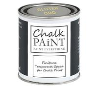 Acabado Transparente GLITTER ORO 250 ml: Haz brillar tu trabajo - Extra Resistente, específico para Chalk Paint y superficies porosas en general