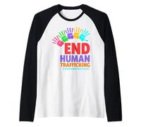 Acabar con Las Camisas de Trata de Seres Humanos - Acabar con la Trata de Personas Camiseta Manga Raglan