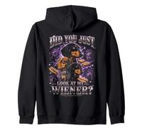 ¿Acabas de Mirar a mi Wiener Dachshund Bootleg Sudadera con Capucha