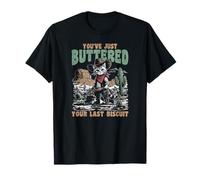 Acabas de untar con mantequilla tu última galleta - Divertido gato vaquero Camiseta