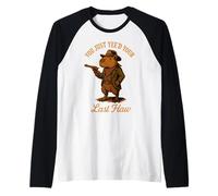 Acabas de Ver tu último Haw, Divertido Capibara Vaquero forajido Camiseta Manga Raglan