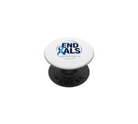 Acabemos con la ELA: Blue Awareness Ribbon aboga por una Madre Fuerte PopSockets PopGrip Adhesivo