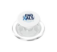 Acabemos con la ELA: Blue Awareness Ribbon aboga por una Madre Fuerte PopSockets PopGrip para MagSafe