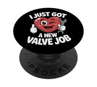 Acabo de Conseguir un Nuevo Trabajo de válvula Bypass de cirugía a corazón Abierto PopSockets PopGrip Adhesivo