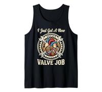 Acabo de Conseguir un Nuevo Trabajo de válvula Recuperación de cirugía cardíaca Vintage Camiseta sin Mangas