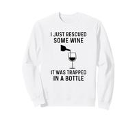 Acabo de rescatar un Poco de Vino, Estaba Atrapado en una Botella Divertido Sudadera