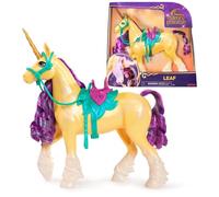 Academia Unicornio - Figura Brizna 'Leaf' de 28 cm con movimiento de cabeza y 2 Accesorios equitación - Unicornios para Niñas - Regalo Niña 4 años +