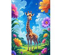 Academic Planner A5 Kids: " Giraffe " Canada - Weekly Horizontal With Monthly Calendar, Class Schedule and Note Pages - Dated - 12 Month "August to ... - Gift Ideas For Student: Boys & Girls.