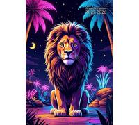 Academic Planner A5 Kids: " Lion " Canada - Weekly Horizontal With Monthly Calendar, Class Schedule and Note Pages - Dated - 12 Month "August to July" ... - Gift Ideas For Student: Boys & Girls.