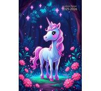 Academic Planner A5 Kids: " Unicorn " Canada - Weekly Horizontal With Monthly Calendar, Class Schedule and Note Pages - Dated - 12 Month "August to ... - Gift Ideas For Student: Boys & Girls.