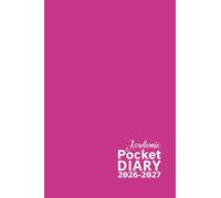 Academic Pocket Diary 2026-2027: Large Print 17 Month Weekly Planner (August 2026 - December 2027) | Small Portable Agenda for Students & Seniors | Pink Cover