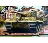 Academy 1 :3 5 Tiger-I Mid Version Alemán Tanque Pesado Kit de Modelismo