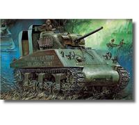 Academy 120116 493562 1/35 USMC M4A2 75 Exhibidor del Pacífico, Multicolor