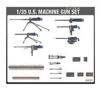 Academy US WW-II Juego de ametralladora 1:35, escala 1:35, adultos, falsa