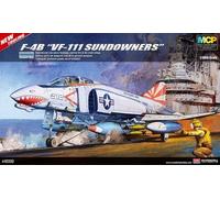 USN F-4b Vf-111 Sundowners Fighter 1:48 Plástico Modelo Kit Academy