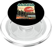 Acadia National Park Maine Vintage Parks Poster Style PopSockets PopGrip para MagSafe