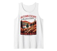 Acadia Senderismo Paisajístico Costa Otoño Naturaleza Amante Camiseta sin Mangas