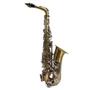 ACAGALA Alto Saxofón Sax Glossy Brass Engraved Eb EFlat Natural White Shell Button Wind Instrument with Case Mute Gloves Cleaning Cloth Belt Brush