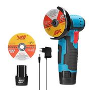 ACAGALA Amoladora angular de 12 V, amoladora manual eléctrica portátil, azulejos de cerámica, madera, pulidora multifunción, máquina de corte para el hogar, carpintería, bricolaje, amoladora angular