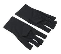 ACAGALA Antiuv - Guante de uñas LED para curar la lámpara UV, guante de protección para el cuidado de la piel (negro)