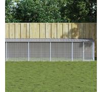 ACAGALA Gallinero de 1003 x 98 x 90 cm, 9 m³, cercado para animales pequeños, con techo y paredes laterales de alambre, puerta, gran recinto para animales de compañía, para pollos, aves de corral