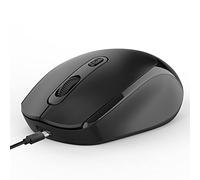 ACAGALA M107 - Ratón inalámbrico (2,4 G, ergonómico, 3 velocidades, DPI ajustable, batería de litio de 500 mAh), color negro
