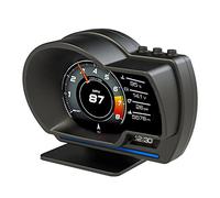 ACAGALA Pantalla frontal con OBD2 y GPS | Dispositivo de diagnóstico combinado y ordenador de conducción | Indicador de velocidad en tiempo real, borrado de códigos de error, alarma de tempo |
