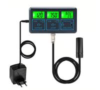 ACAGALA Tuya WiFi 7 en 1 probador de calidad del agua, analizador de agua multiparámetro, pantalla digital, PH/ORP/EC/PPM/CF/medidor de humedad y temperatura para acuarios de agua potable