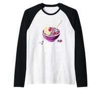 Açaí Bowl Lover Superfood Fan Alimentación saludable Equipo de bienestar Camiseta Manga Raglan