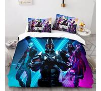 AcaimE 220X240Cm Fundas Nordicas Viene con 2 Fundas De Almohada De 40X75Cm. Funda Nordica Cama 150 Gaming Gamer Game Player Poliéster Antiarrugas Sin Hierro
