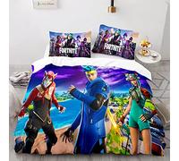 AcaimE Gaming Gamer Game Player 155X220Cm Funda De Edredón Antiarrugas Sin Hierro Poliéster Fundas Nórdicas Cama 105 Viene con 2 Fundas De Almohada De 40X75Cm.