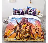 AcaimE Gaming Gamer Game Player Funda Nordica 105 Poliéster Viene con 2 Fundas De Almohada De 40X75Cm. Funda Edredon Antiarrugas Sin Hierro 155 X 220 Cm