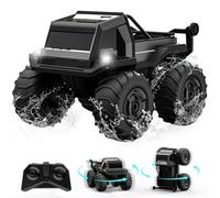 ACAMMZAR Anfibio Coche Teledirigido para Niños, 1:16 4WD Impermeable Monster Truck para Niños, Todo Terreno Off Road RC Coche 360° Rotación, Más de 60 Minutos de Juego, con luz, para 4 5 6 7 8 Niñas