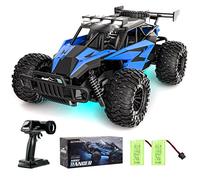 ACAMMZAR AT2 Coche Teledirigido, 1/16 2WD RC Coche con 20+Km/h, 2.4GHz Crawler Camiones de Control Remoto Juguete con 2 Baterías 50min Tiempo de Juego, Regalo para Niños y Adultos