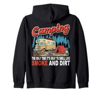 Acampar Bien oler a Humo Camper Adventure al Aire Libre Sudadera con Capucha