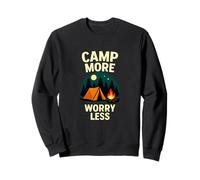 Acampar Más Preocúpate Menos Humor de Sudadera