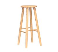 Acan Banqueta Redonda, Taburete Redondo de Madera con reposapiés, 70 x 27.5 x 30.7 cm