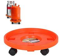 Acan Carro Porta bombona de Gas butano Universal 33.5 cm,Base con 4 Ruedas portaobjetos de Peso