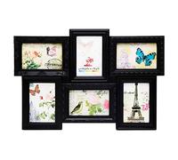 Acan Marco para 6 Fotos de Pared múltiple, decoración del hogar. Multimarco Color Negro 36 x 52 x 2,5 cm