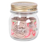 Acan Pack de 2 tarros herméticos de Vidrio 250 ml, Botes, frascos Ovalado con Tapa 9,2 x 7,5 cm, Ideal para conservas, Caramelos, Galletas, legumbres