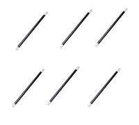 Acan Pack de 6 Varita de Mago, Accesorio para Disfraz de hechicero, Carnaval, Halloween, Magia, Fiestas, cumpleaños, Negro y Blanco, 31 cm