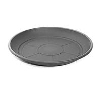 Acan Plato de plástico Gris para macetas de 20-25 cm Mediterránea, Bandeja, platillo Redondo para Tiesto de Interior, Exterior, jardín, terraza o balcón