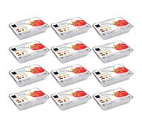 Acan Tradineur - 12 Packs de Bandejas de Aluminio - Apto para Todo de Alimentos - Resistente e higiénico - 2 Unidades por Pack - 21,9 x 15,8 x 3,8 cm - 24 Unidades Totales